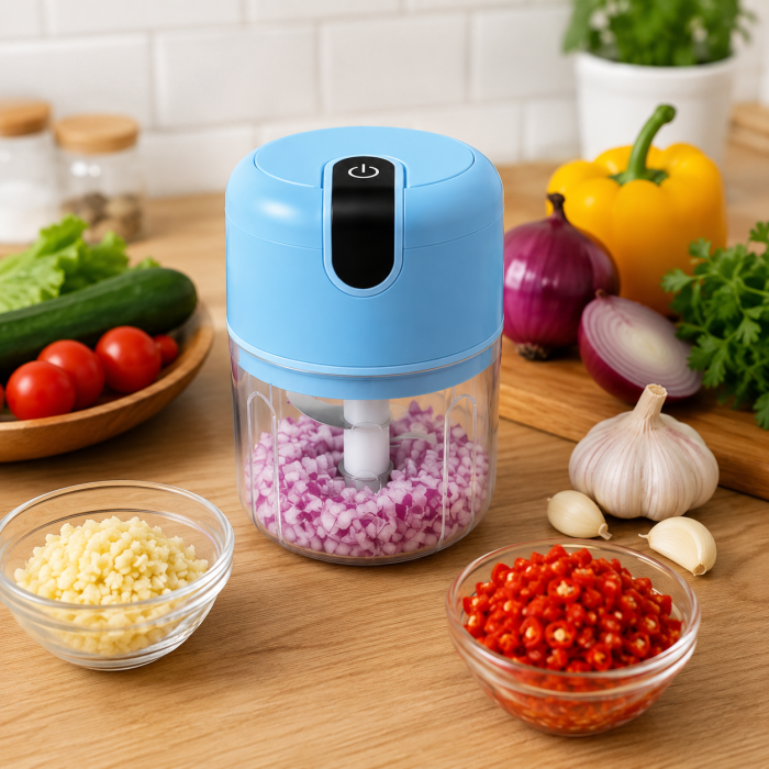 Mini Tocator Electric Reincarcabil USB 250 ml [4]
