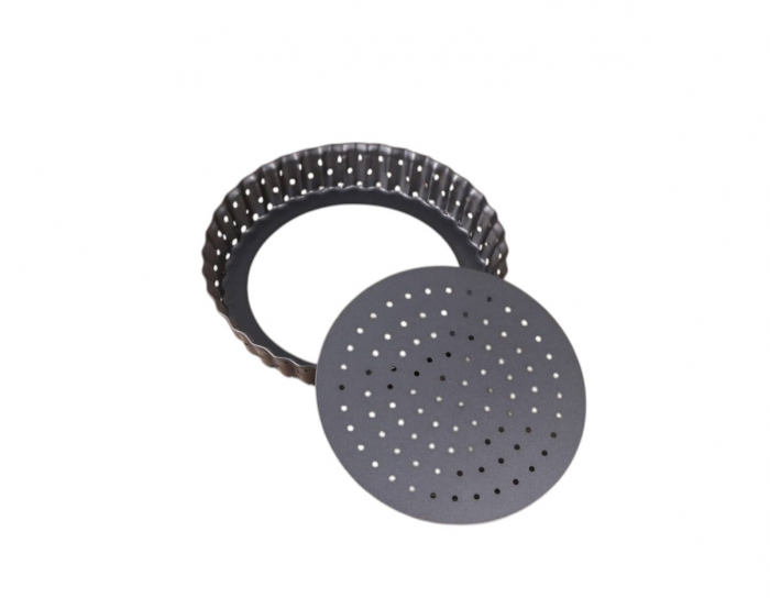 Formă mini tarte fund detașabil perforat antiaderentă patiserie deserturi [4]