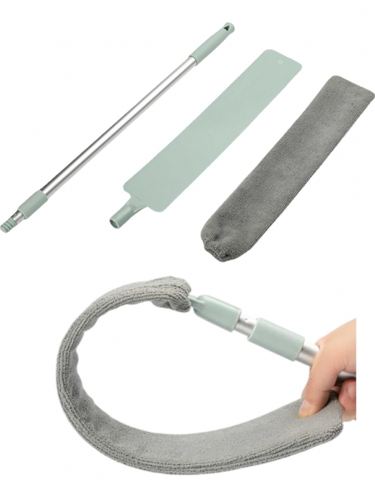 Laveta flexibilă telescopică microfibră curățare sub mobilă electrocasnice [1]