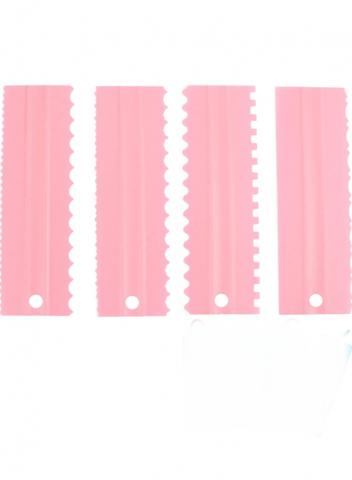 Set 4 șabloane din plastic pentru decorarea torturilor [2]