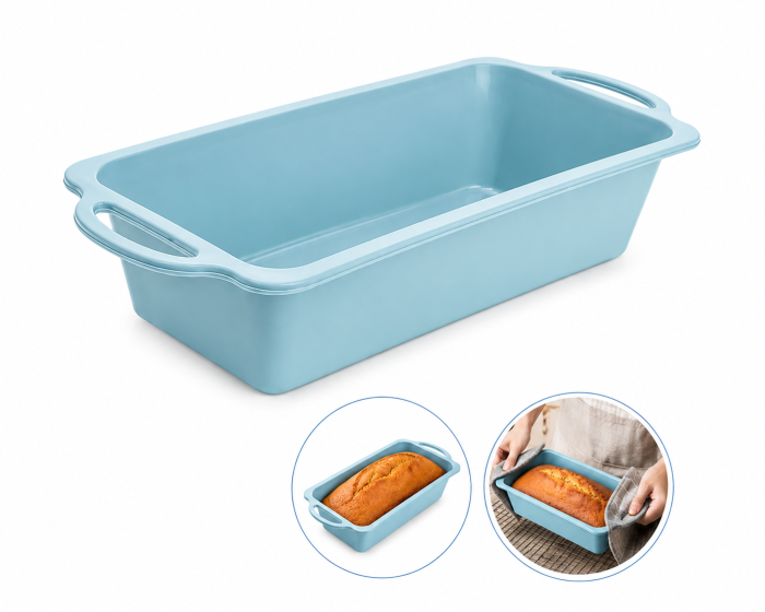 Formă de copt din silicon pentru chec și cozonac 32 cm culoare aleatorie [5]