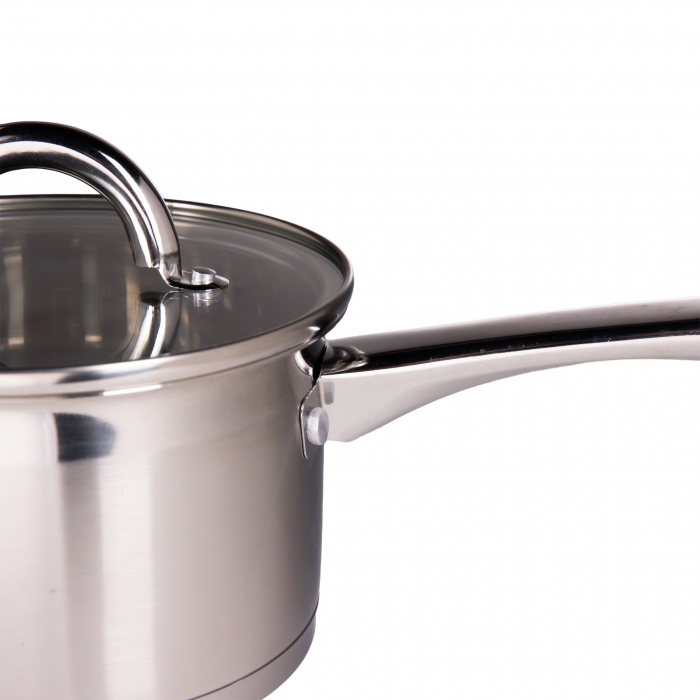 Cratiță inox Grunberg GR7017 16 cm 1.9 L cu capac sticlă termorezistentă [3]