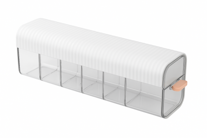 Organizator multifuncțional 6 compartimente montaj perete bucătărie baie birou [1]