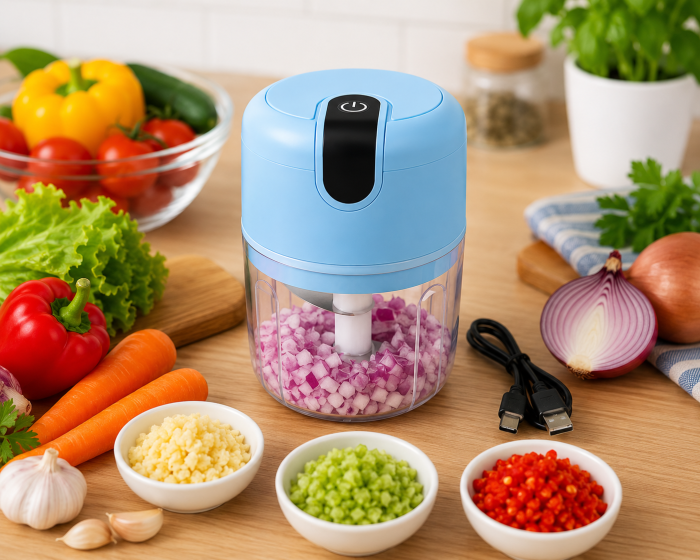 Mini Tocator Electric Reincarcabil USB 250 ml [5]