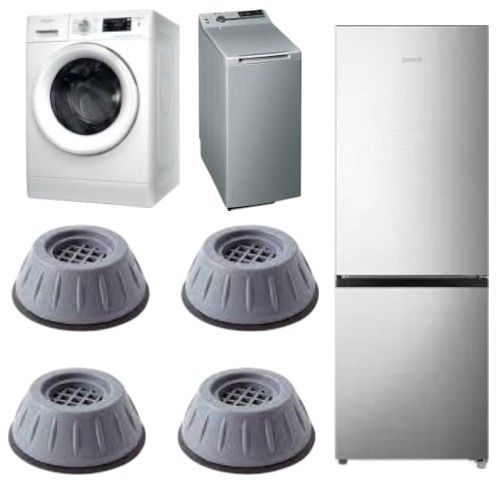 Set 4 suporturi antivibrație din cauciuc pentru electrocasnice grele [1]