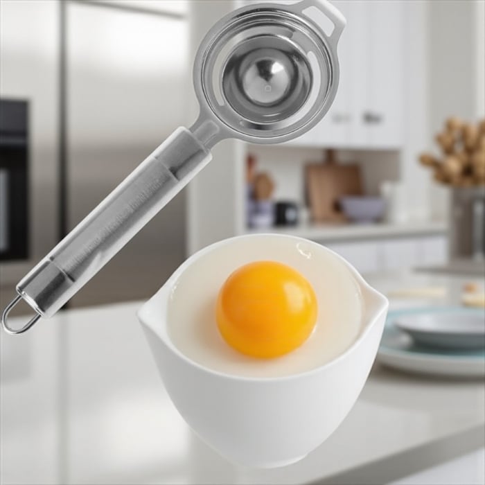 Separator ouă inox gălbenuș albuș ustensilă bucătărie prăjituri creme [3]
