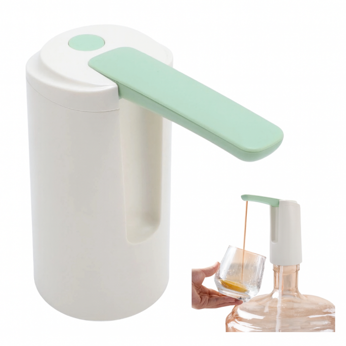 Dozator electric apă USB reîncărcabil – distribuitor automat pentru sticle și butoaie mari [1]