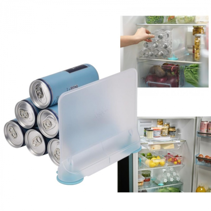 Suport pentru doze și conserve din plastic rezistent pentru frigider [1]