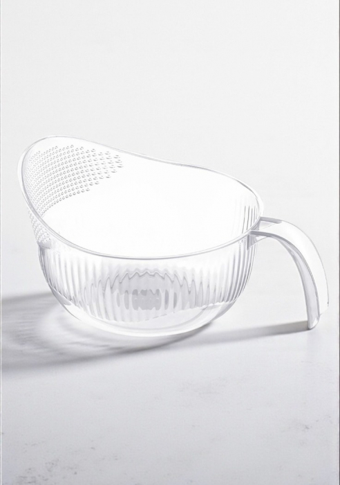 Bol 2 în 1 cu sită scurgere rapidă pentru paste orez fructe și legume [1]