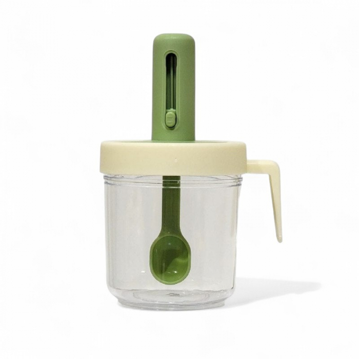 Borcan condimente cu linguriță integrată – 300 ml, zahăr, cafea, sare [3]