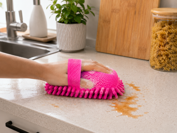 Burete Microfibra Chenille pentru Curatenie si Spalare Auto Culori Aleatorii [4]