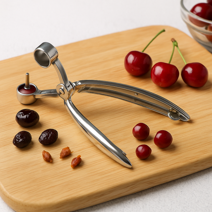 Clește inox pentru scos sâmburi cireșe vișine și măsline bucătărie [4]