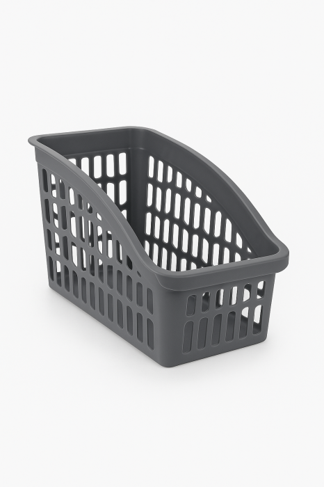 Coș organizare frigider multifuncțional plastic ventilat gri închis [1]