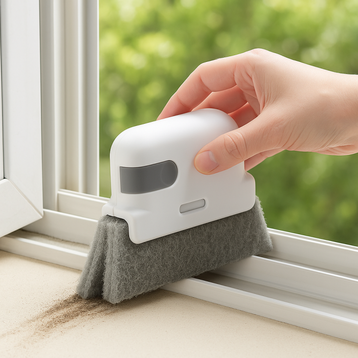 Curățător șine geam și colțuri – burete abraziv detașabil [6]