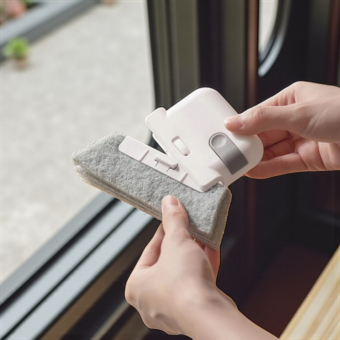 Curățător șine geam și colțuri – burete abraziv detașabil [7]