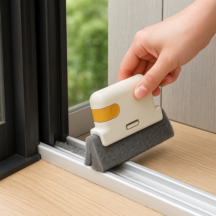 Curățător șine geam și colțuri – burete abraziv detașabil [8]