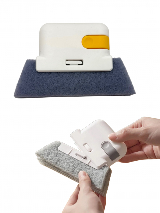 Curățător șine geam și colțuri – burete abraziv detașabil [2]