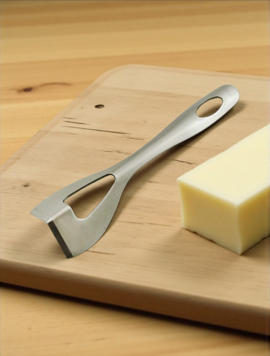Cuțit inox pentru unt cu lamă zimțată și fante [2]