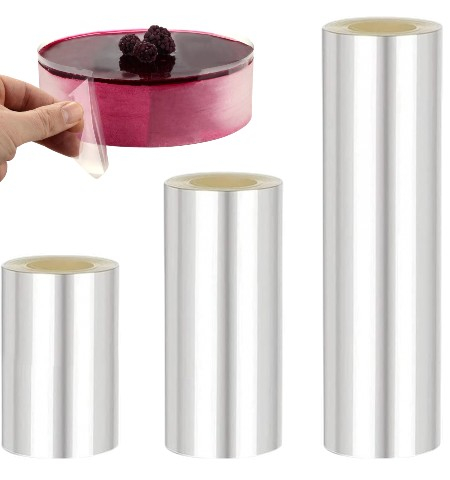 Folie acetat transparentă pentru torturi și prăjituri rolă 10 m [4]