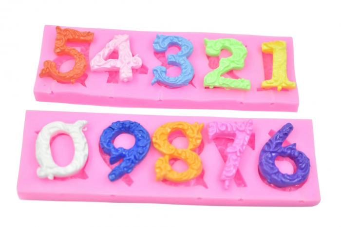 Formă din Silicon cu Cifre Decorative 0-9 pentru Cofetărie și Proiecte Handmade [1]