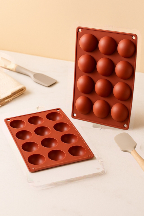 Formă silicon sfere 12 cavități pentru ciocolată și prăjituri [2]
