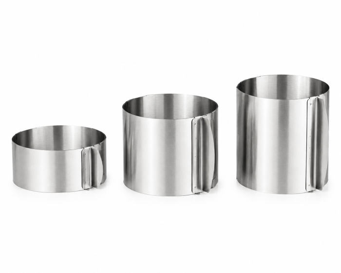 Formă Reglabilă pentru Tort și Cofetărie – Cerc Ajustabil Inox [3]