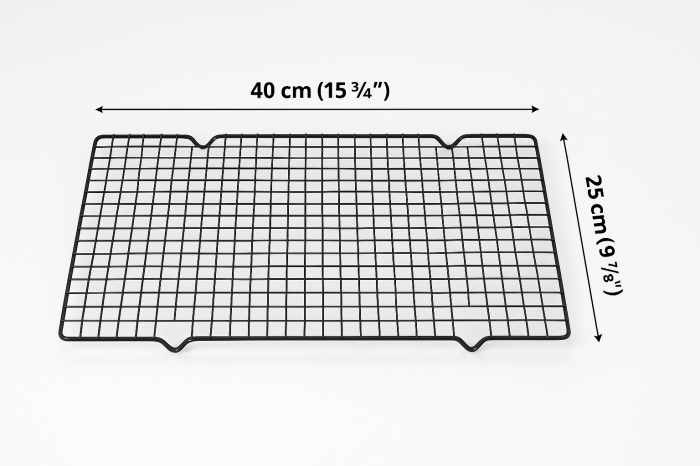 Grătar metalic de răcire 40x25 cm antiaderent pentru prăjituri și pâine [2]