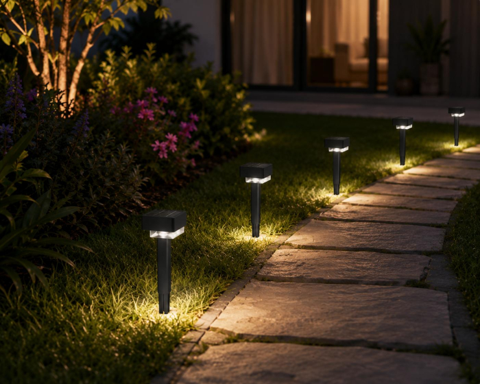 Lampă solară LED pentru alei și grădină exterior [5]