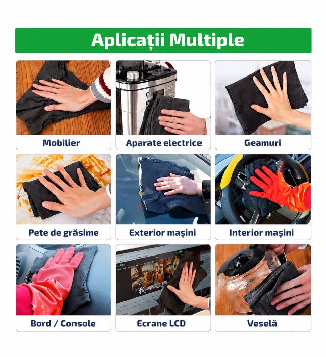 Lavetă profesională din microfibră pentru curățare și lustruire [7]