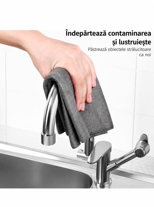 Lavetă profesională din microfibră pentru curățare și lustruire [5]