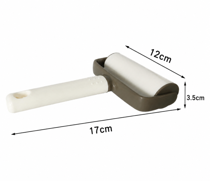 Mini sucitor pentru aluat 17 cm cu rola 12 cm alb gri [3]