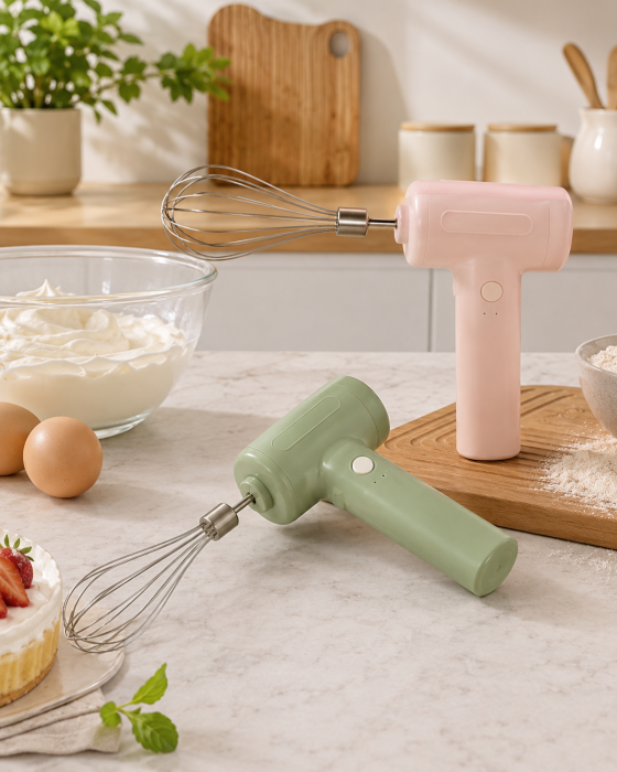 Mixer Electric Reincarcabil USB cu 2 Teluri [5]