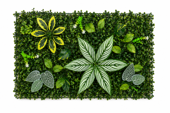 Panou decorativ verde artificial 40 × 60 cm model tropical [4]