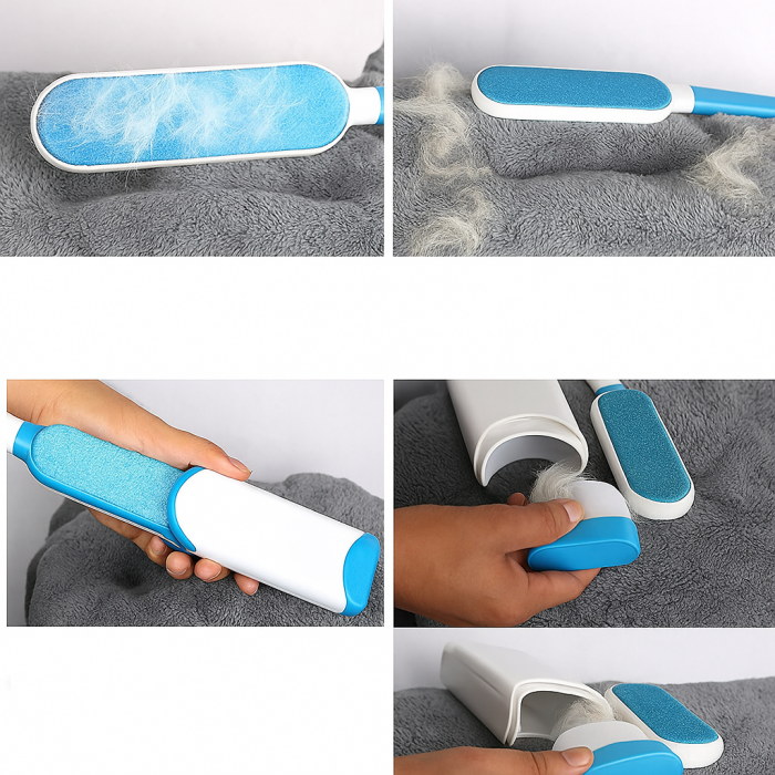 Perie reutilizabilă păr animale autocurățare haine canapea covor mașină [5]