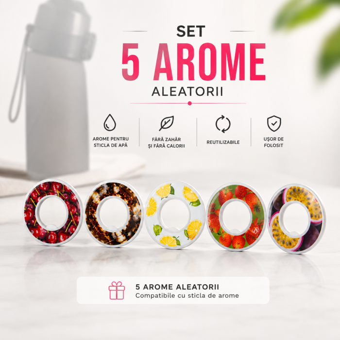 Set 5 arome pentru sticla de apa capsule aromate aleatorii - magazin-Ieftinica.ro [3]