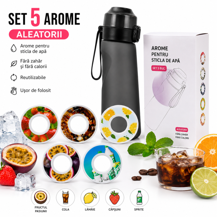 Set 5 arome pentru sticla de apa capsule aromate aleatorii - magazin-Ieftinica.ro [2]