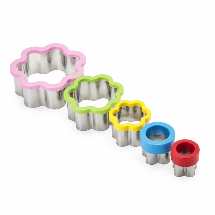 Set 5 decupatoare tip floare din metal, dimensiuni diferite [5]