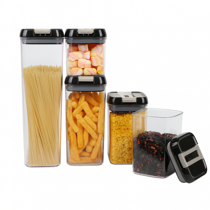Set 5 Recipiente Etanșe pentru Depozitarea Alimentelor – Diverse Dimensiuni [1]