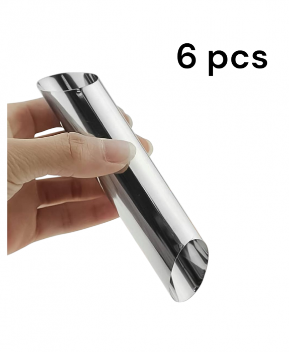 Forme cilindrice inox rulouri cannoli eclere cornete patiserie [2]