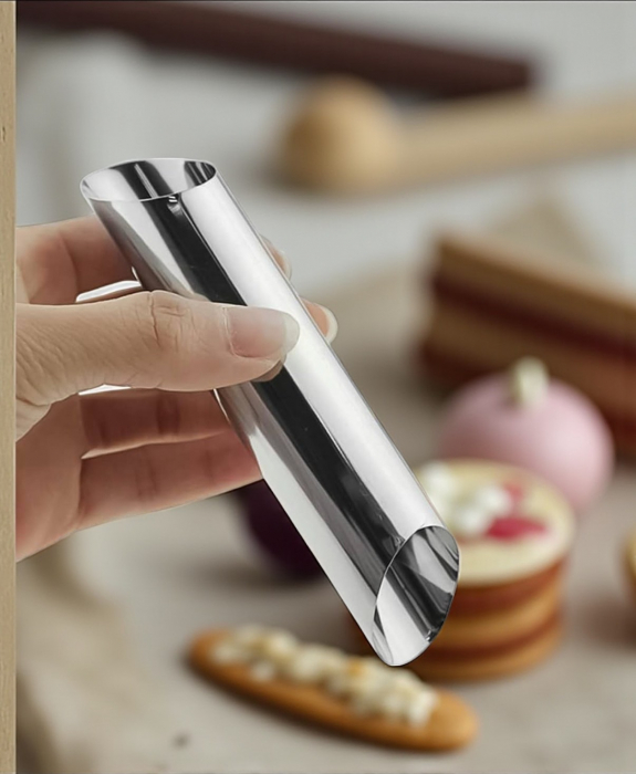 Forme cilindrice inox rulouri cannoli eclere cornete patiserie [1]