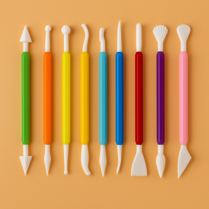 Set 9 unelte modelare prăjituri și fondant cu dublu capăt 18 capete diferite [2]