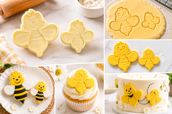 Set decupatoare pentru biscuiți și fondant – Albinuțe, 2 piese [2]