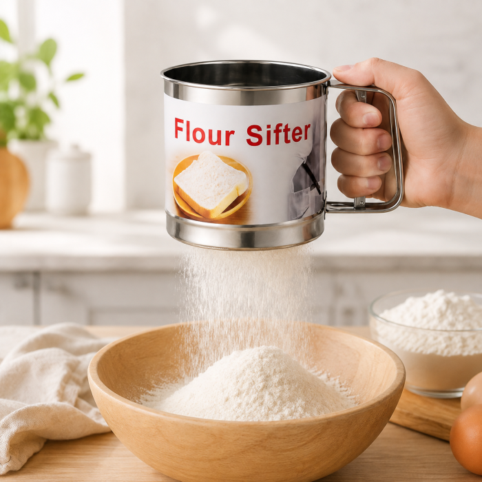 Sită tip cană inox făină zahăr pudră cacao prăjituri patiserie [2]