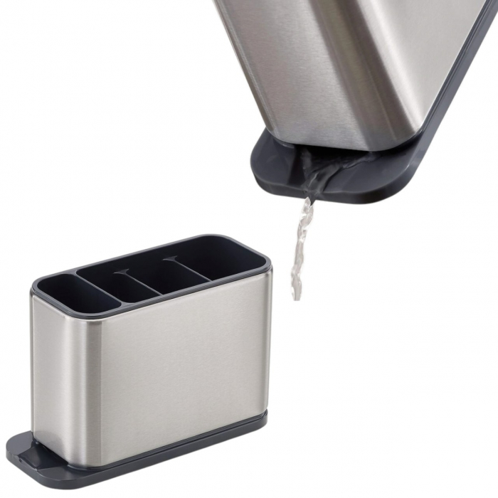 Suport tacâmuri și ustensile din inox cu tavă de scurgere detașabilă [3]