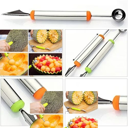 Ustensilă multifuncțională din inox pentru decorat fructe și deserturi [3]