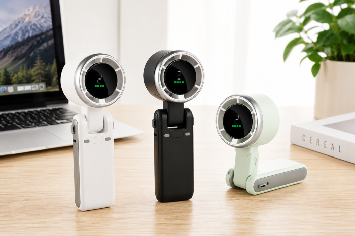Ventilator Portabil Reîncărcabil USB-C Pliabil 1200 mAh [6]