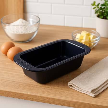 Tavă de copt din oțel carbon antiaderent 29x15x7 cm pentru chec și cozonac [3]