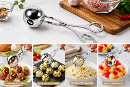 Dispozitiv pentru chifteluțe și biluțe din inox 3,8 cm [1]