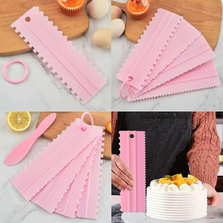 Set 4 șabloane din plastic pentru decorarea torturilor [3]