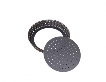 Formă mini tarte fund detașabil perforat antiaderentă patiserie deserturi [3]